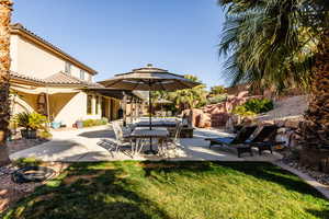 View of yard featuring a patio area