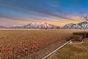 View of mountain feature with a rural view