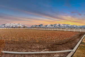 View of mountain feature featuring a rural view