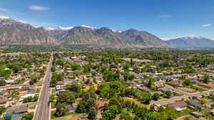 You are surrounded by mountains and lakes which are visible from the deck.