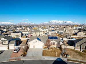 Exterior space with a residential view and a mountain view