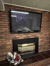 Interior details with a fireplace