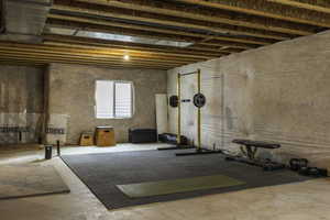 View of workout area