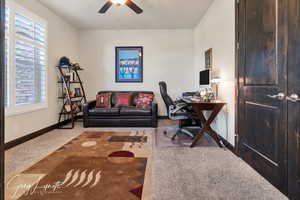 Front bedroom being used as a home office