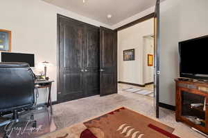 Front bedroom being used as a home office