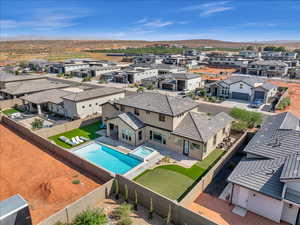 Bird's eye view featuring a residential view