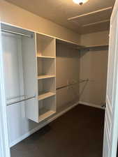 Primary walk in closet