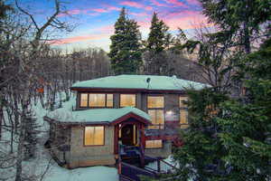 View of front of home with stone siding