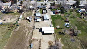 Bird's eye view with a residential view