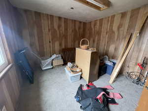 Interior space with wood walls