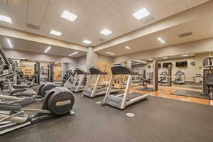 View of fitness center