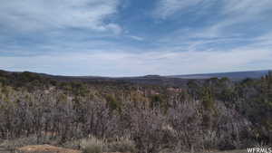 View of mountain feature with a view of trees