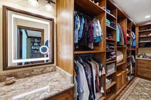 View of spacious closet