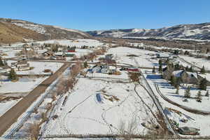 Mountain view featuring a residential view