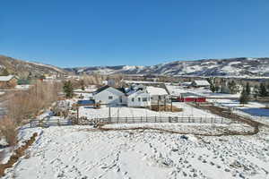 Mountain view with a residential view