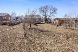 View of yard with a residential view