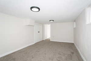 Interior space with baseboards