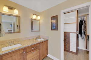 Bathroom with double vanity