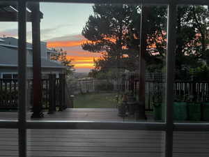 Deck at dusk