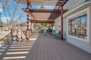 Deck with a pergola