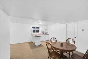 Basement wet bar area