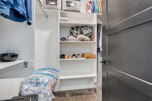 View of spacious closet