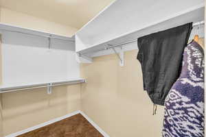 View of spacious closet