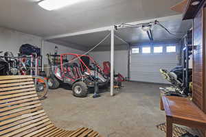 Garage with bike storage