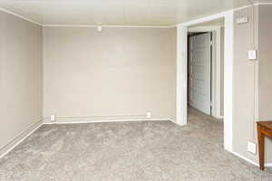 View of carpeted empty room