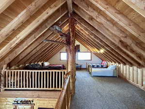 View of unfinished attic