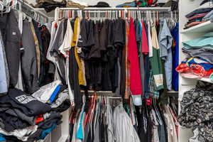 View of spacious closet