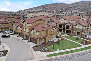 Drone / aerial view with a residential view