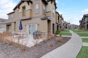 View of building exterior with a residential view