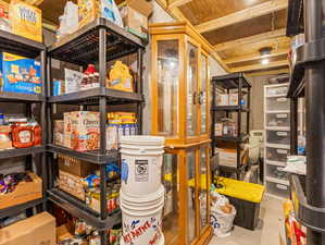 View of storage room