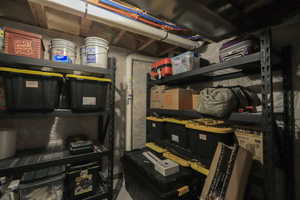 Storage area with Radon system