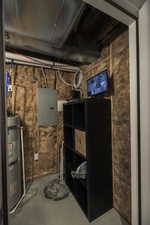 Utility room with security monitor & DVR, which stay