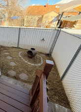 Exterior space featuring fence