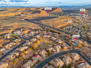 Drone / aerial view featuring a residential view