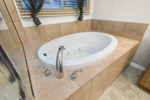 Bathroom featuring a jetted tub