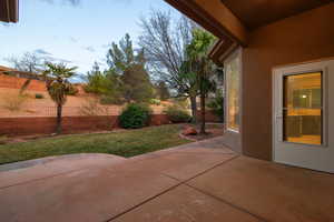 View of patio / terrace with fence