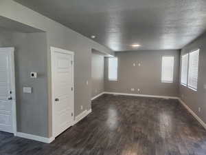 Living room shown Empty