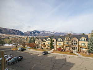 Mountain view featuring a residential view