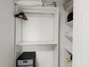 View of spacious closet