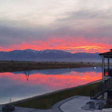 Water view featuring a mountain view