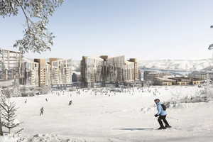 View of community featuring a mountain view