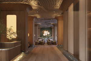 Hallway featuring hardwood / wood-style floors