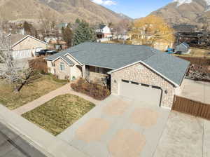 Oversized driveway and RV pad