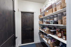 View of storage area