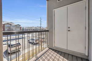 Balcony with a residential view