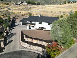 Bird's eye view featuring a rural view